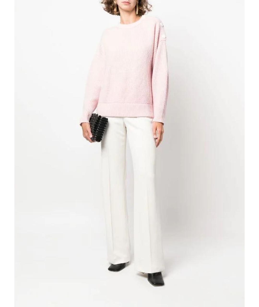 YVES SALOMON Розовый кашемировый джемпер / свитер, фото 2