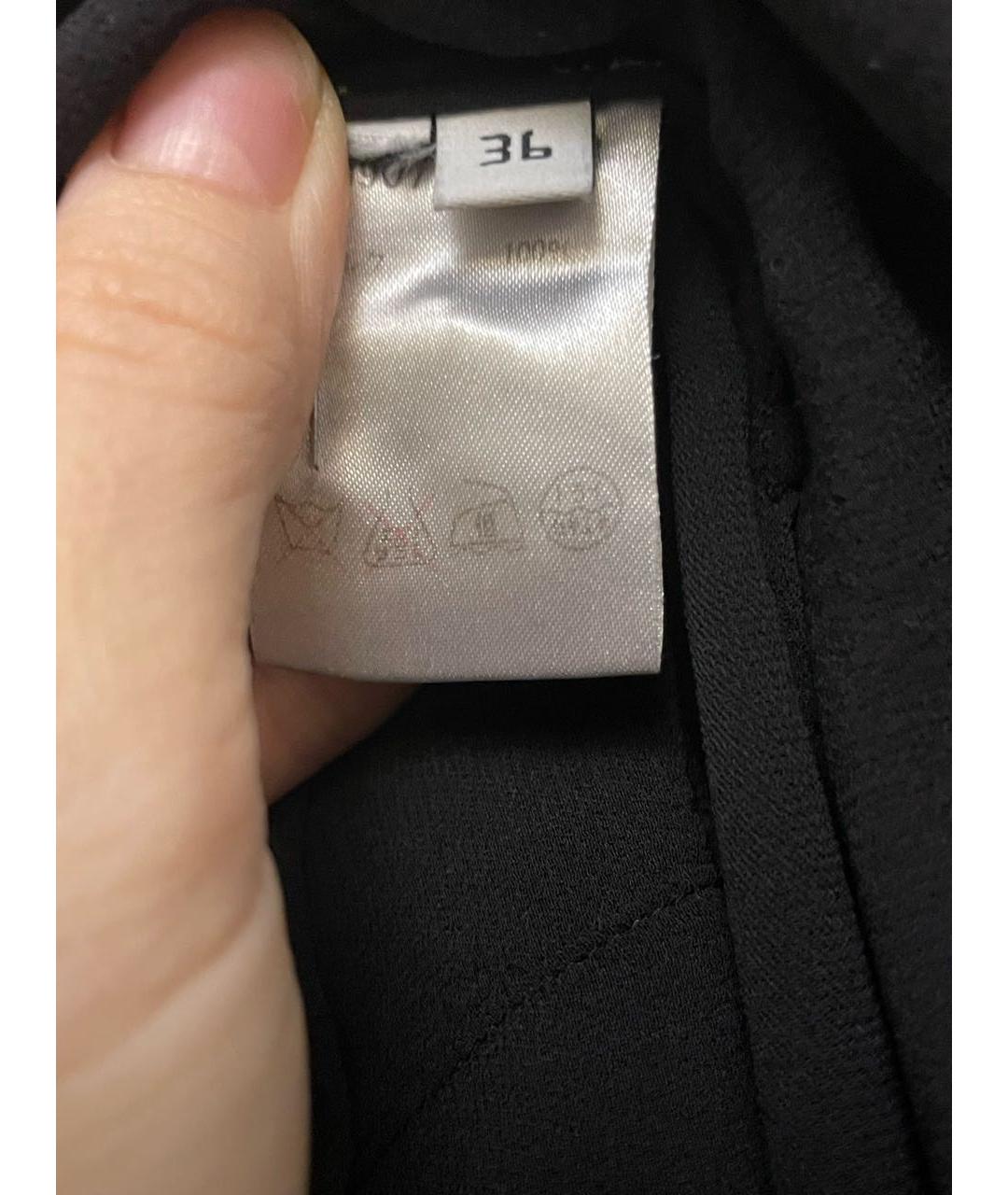 BALENCIAGA Черное шелковое повседневное платье, фото 3