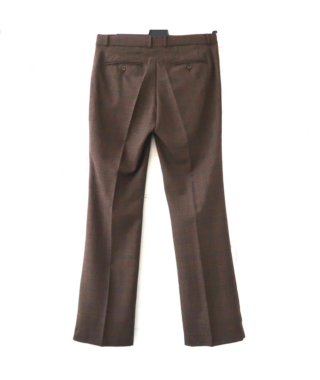 DKNY Коричневые шерстяные классические брюки, фото 2
