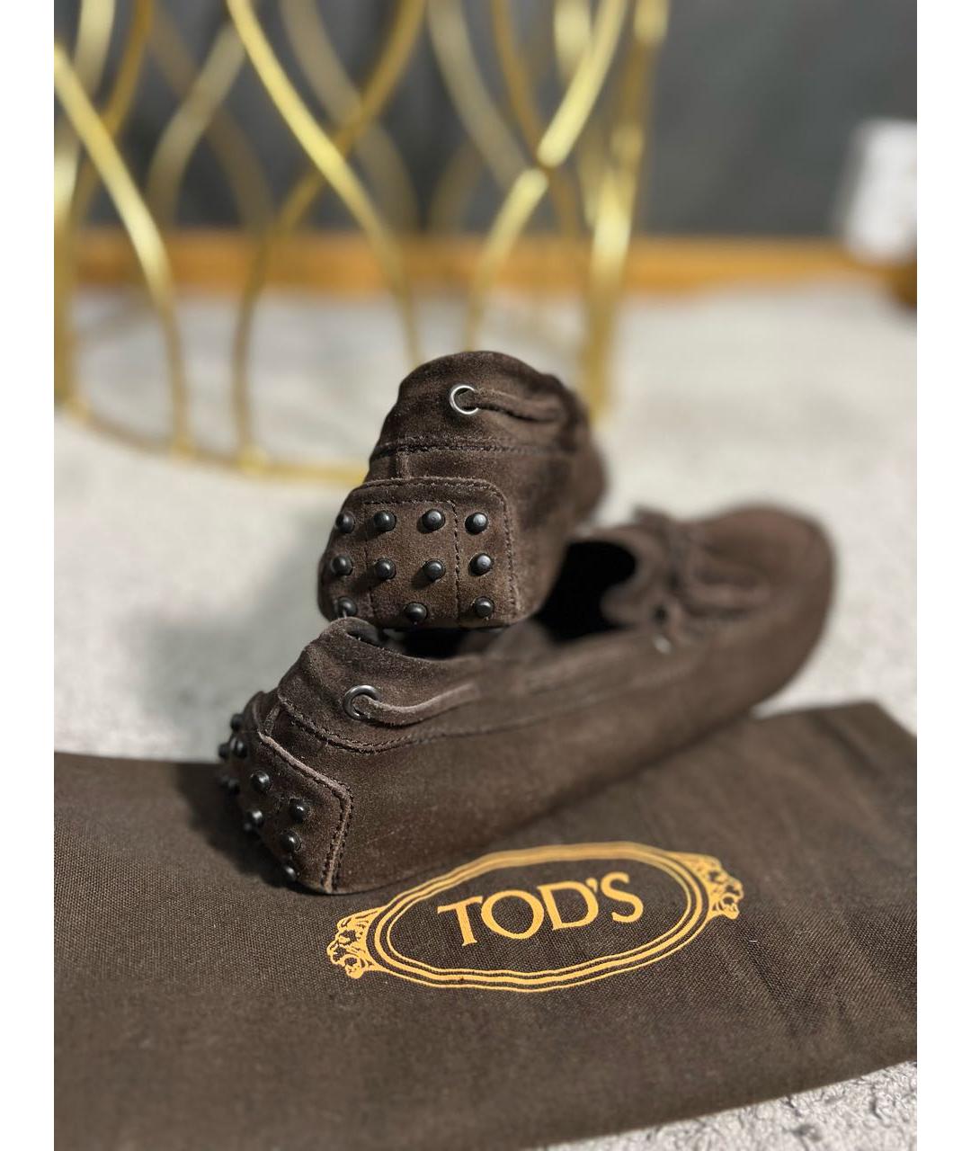 TOD'S Замшевые мокасины, фото 4