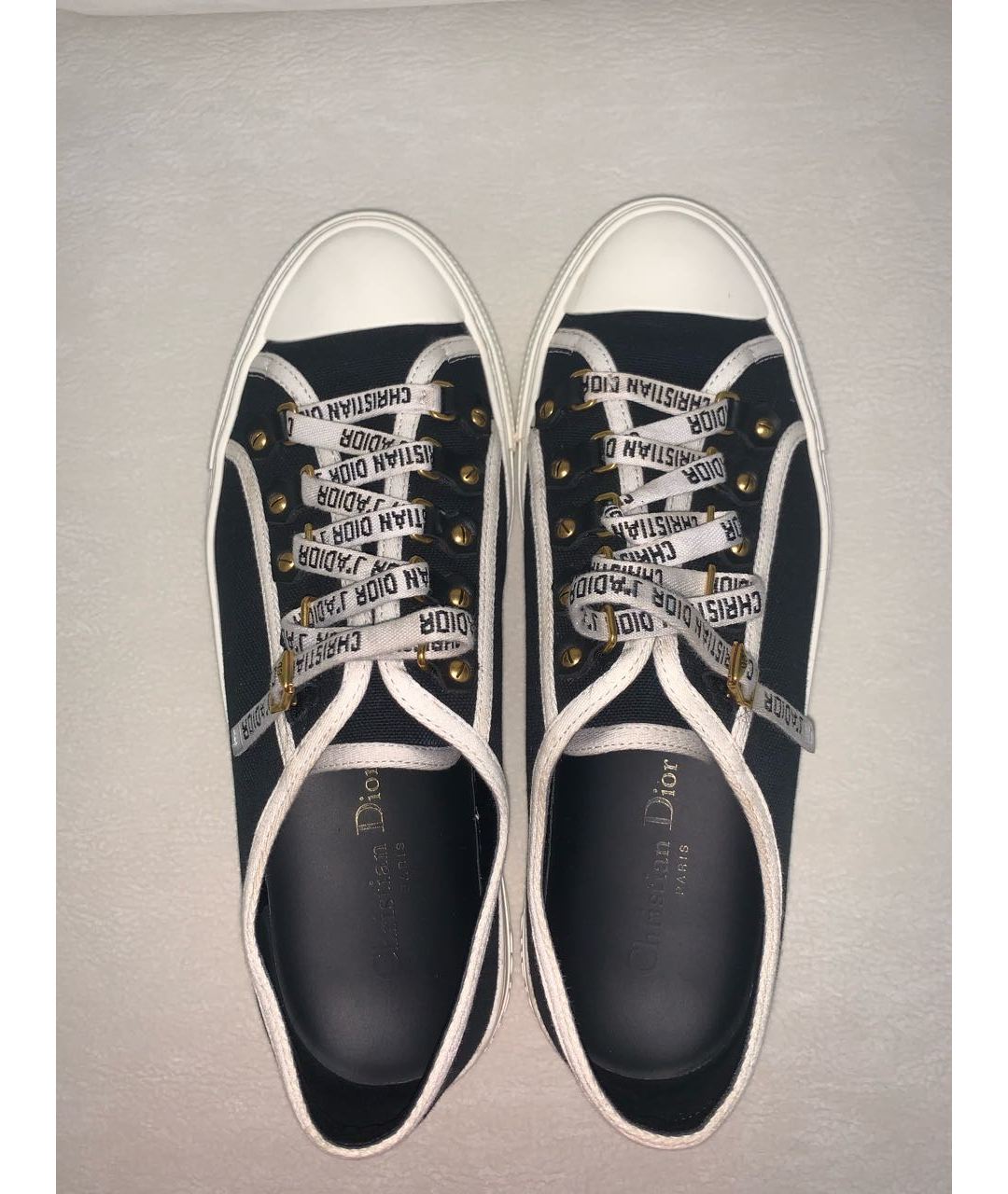 CHRISTIAN DIOR PRE-OWNED Черные текстильные кроссовки, фото 3