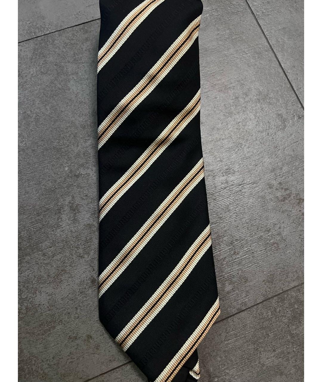 FENDI Черный шелковый галстук, фото 7