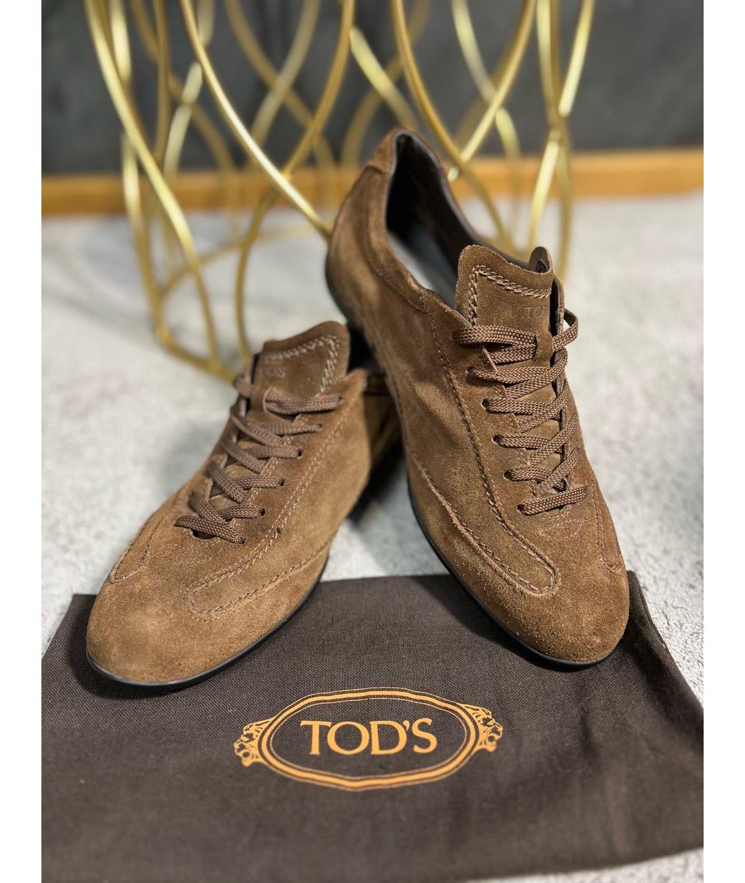 TOD'S Замшевые высокие кроссовки / кеды, фото 5