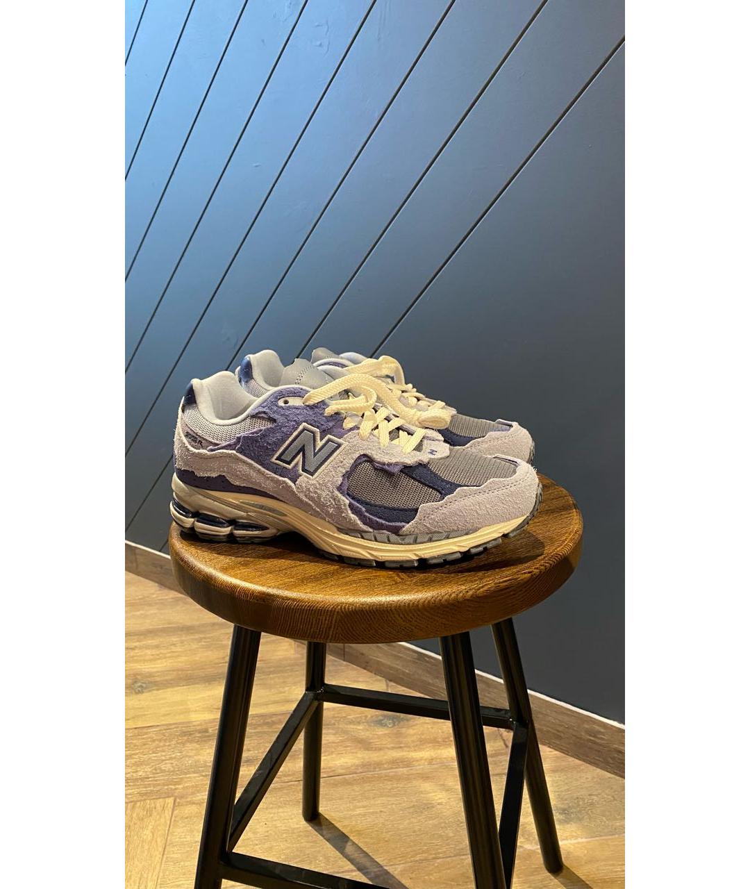 NEW BALANCE Фиолетовые замшевые кроссовки, фото 9
