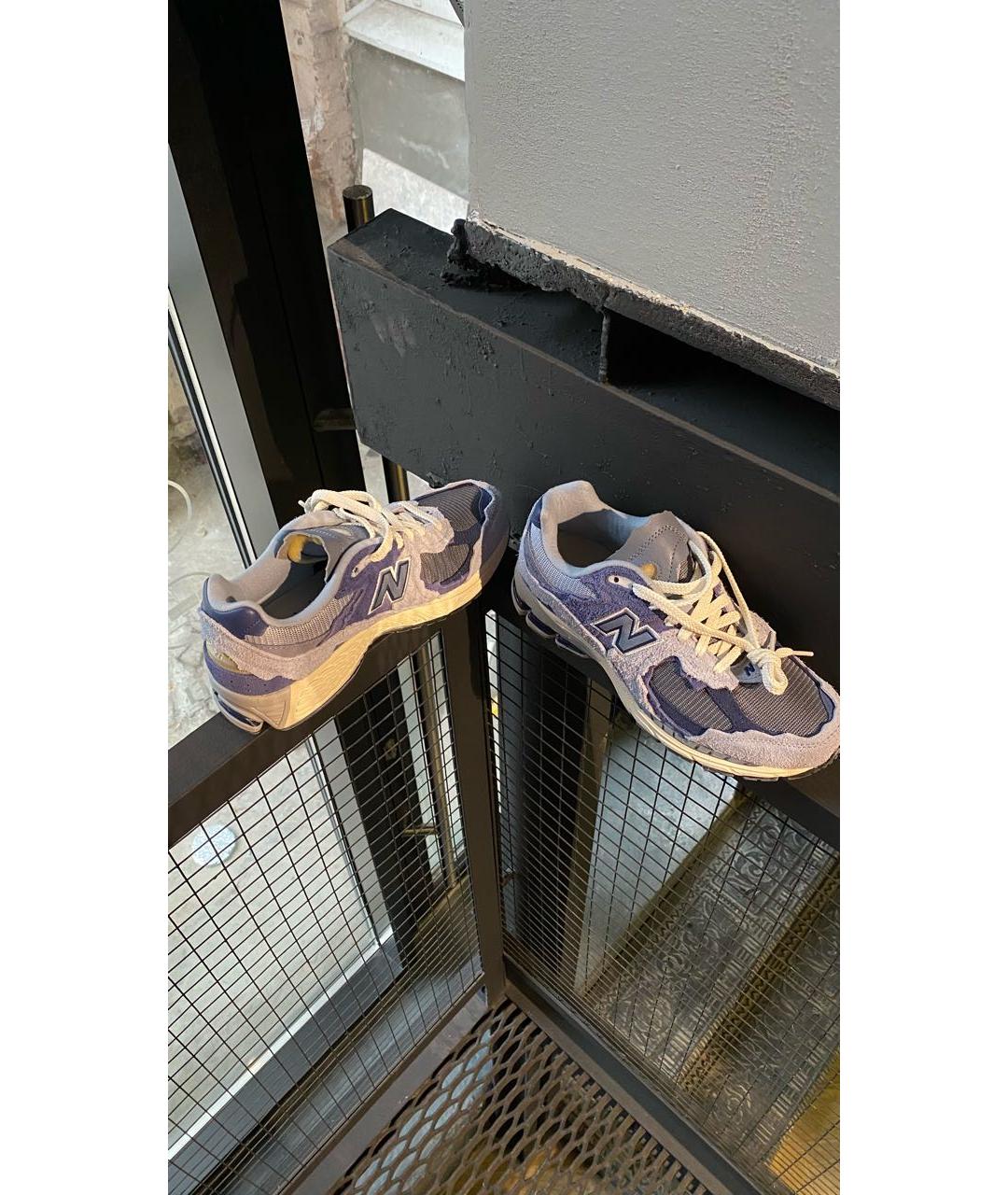 NEW BALANCE Фиолетовые замшевые кроссовки, фото 4