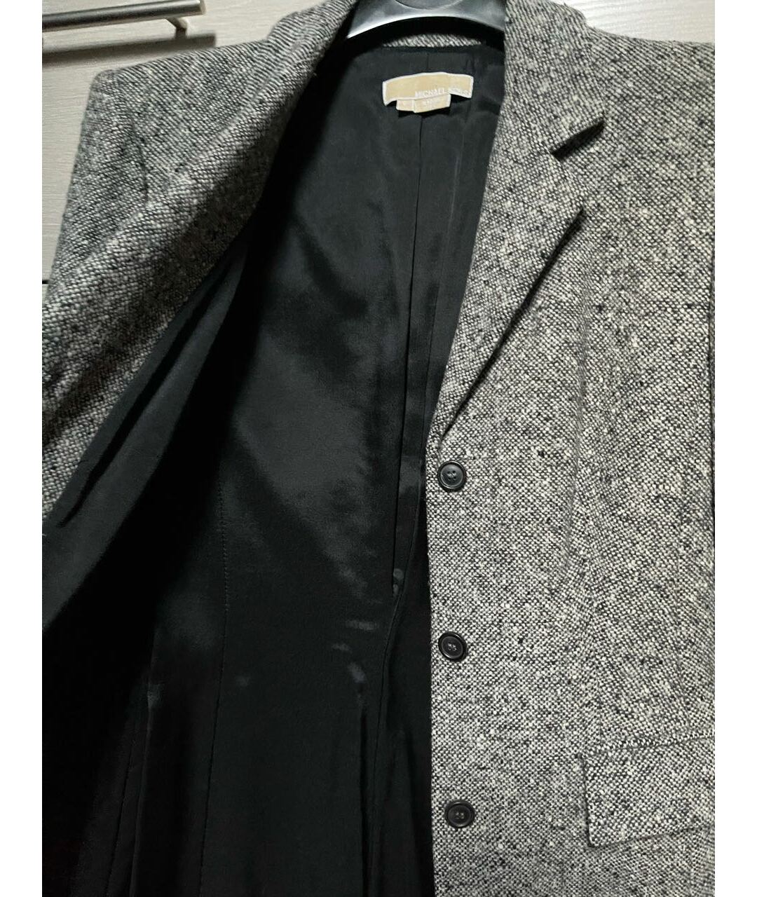 MICHAEL KORS Серое шерстяное пальто, фото 4