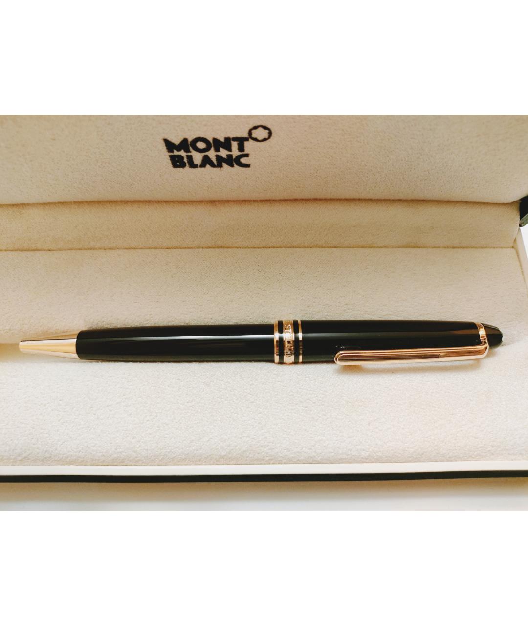 MONTBLANC Черная пластиковая шариковая ручка, фото 5