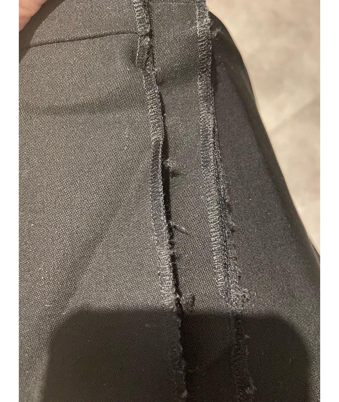 CELINE PRE-OWNED Черные шерстяные прямые брюки, фото 6
