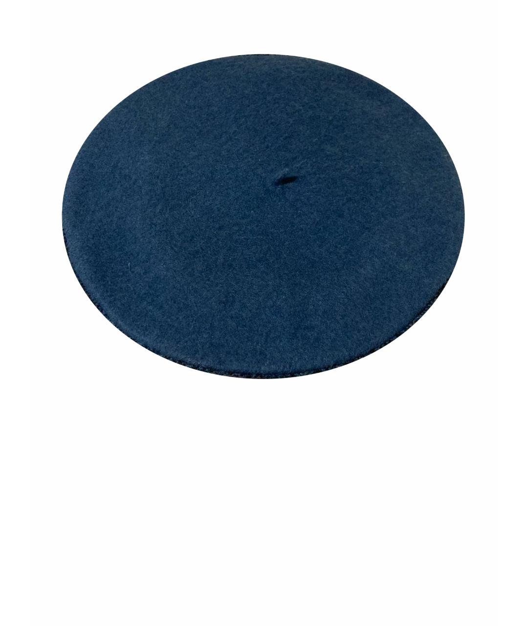WOOLRICH Синяя шерстяная шапка, фото 1