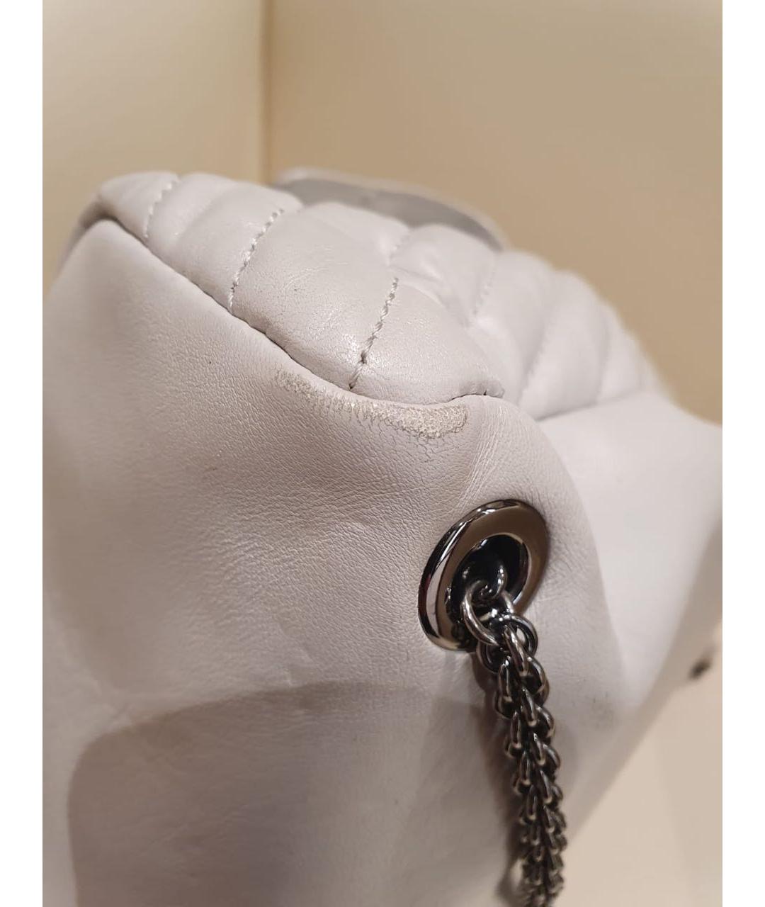 GIORGIO ARMANI Белый кожаный рюкзак, фото 7