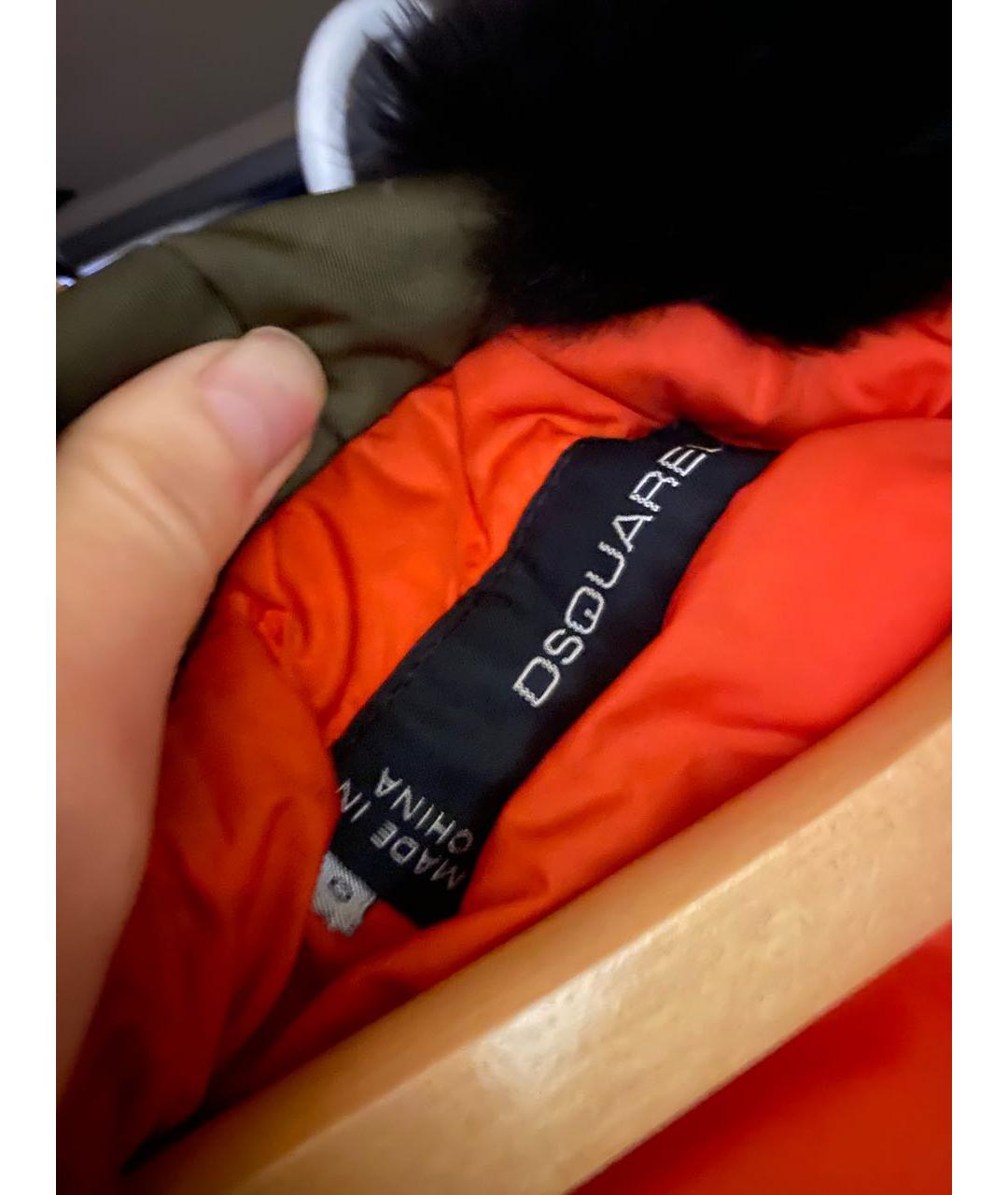 DSQUARED2 Хаки полиэстеровая куртка, фото 6