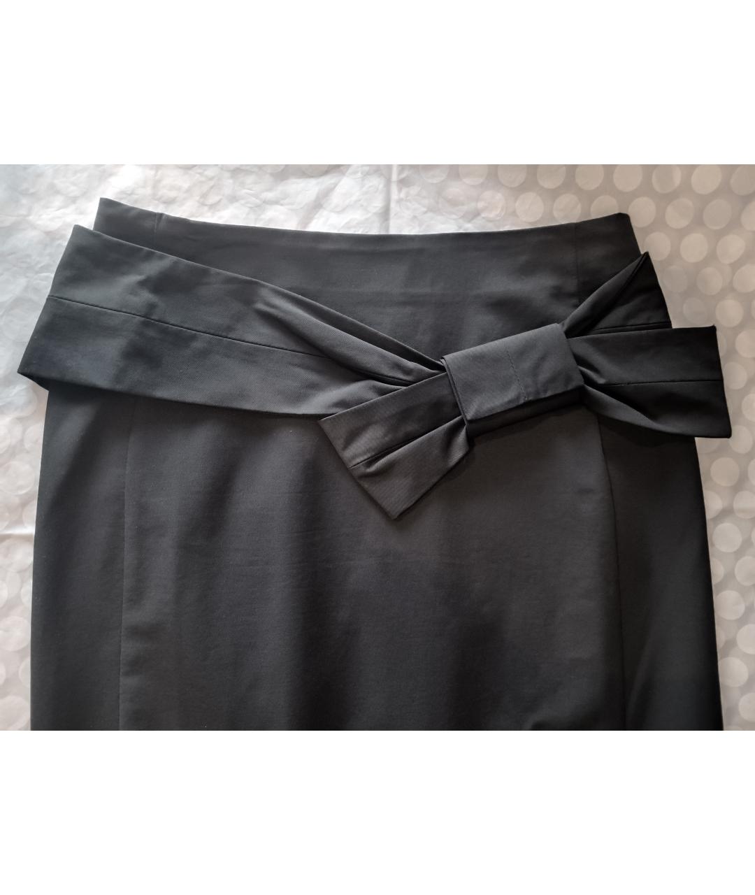 DOROTHEE SCHUMACHER Черная хлопковая юбка миди, фото 4