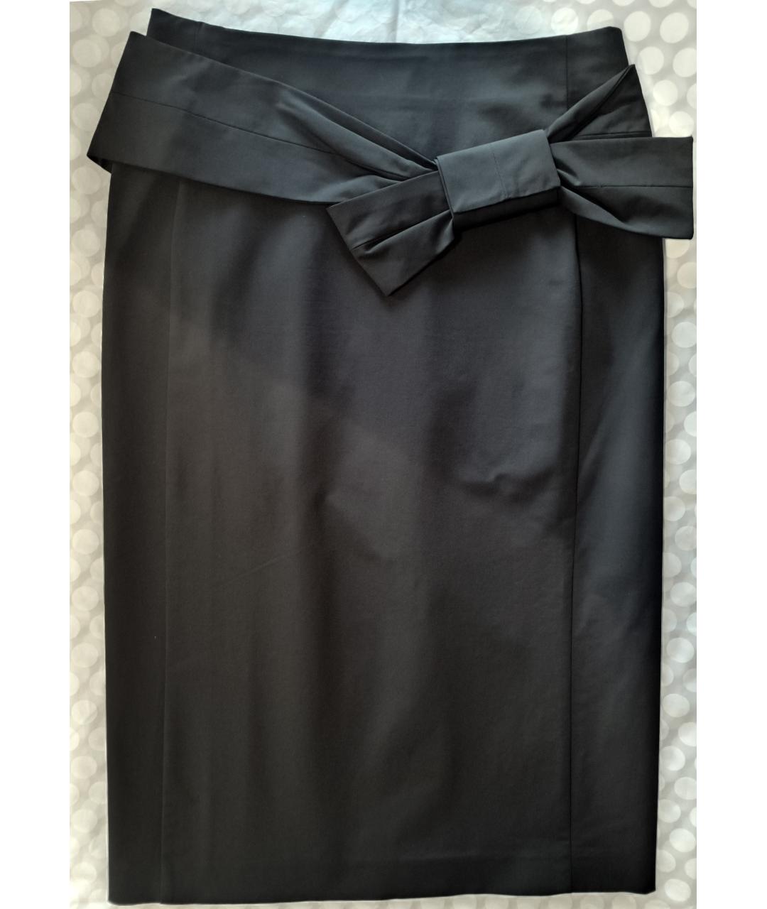 DOROTHEE SCHUMACHER Черная хлопковая юбка миди, фото 8