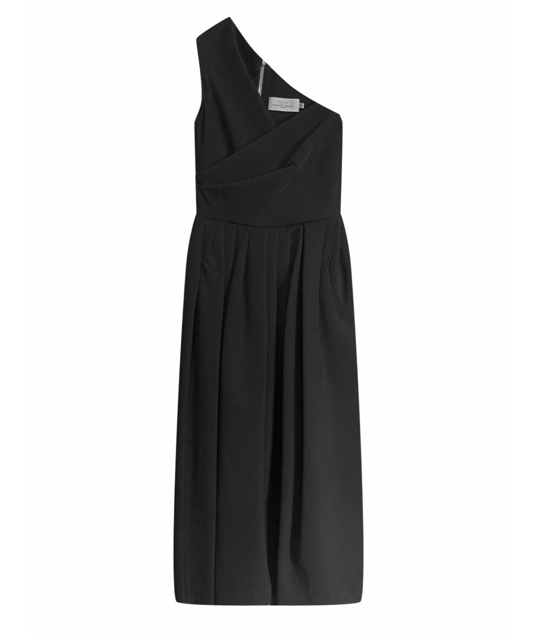 PREEN BY THORNTON BREGAZZI Черное ацетатное вечернее платье, фото 1