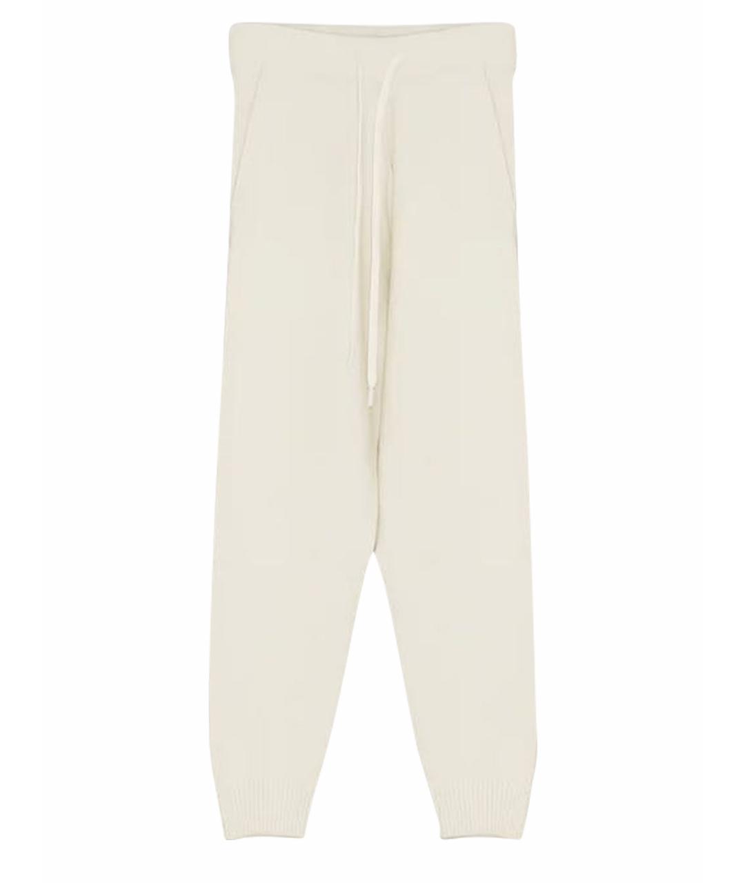 YVES SALOMON Белые полиамидовые брюки узкие, фото 1