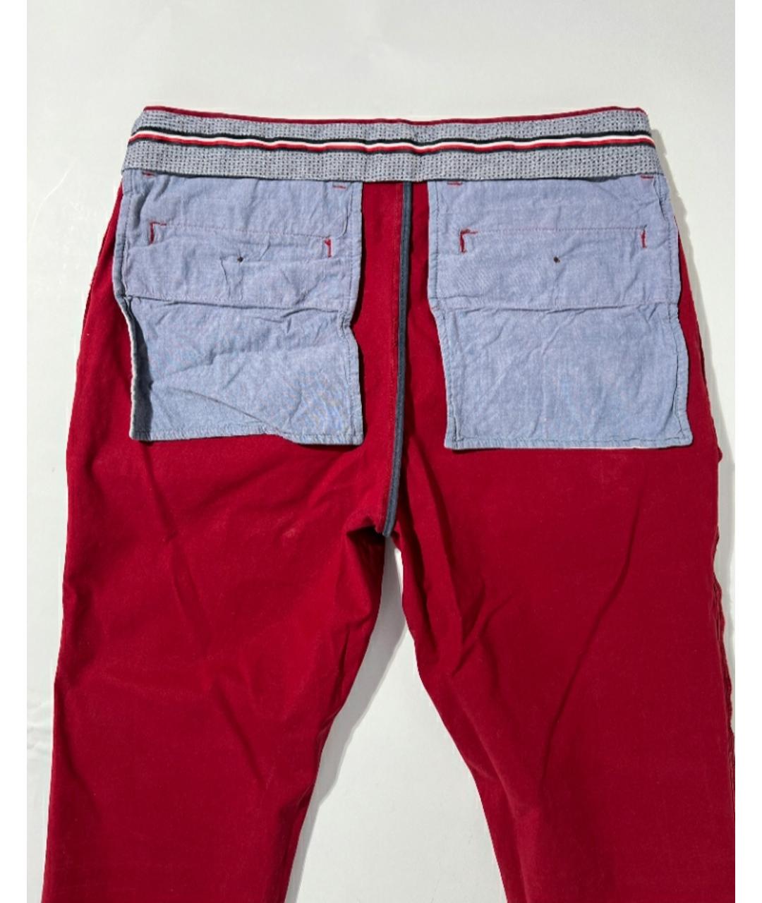 TOMMY HILFIGER Красные хлопковые брюки чинос, фото 3