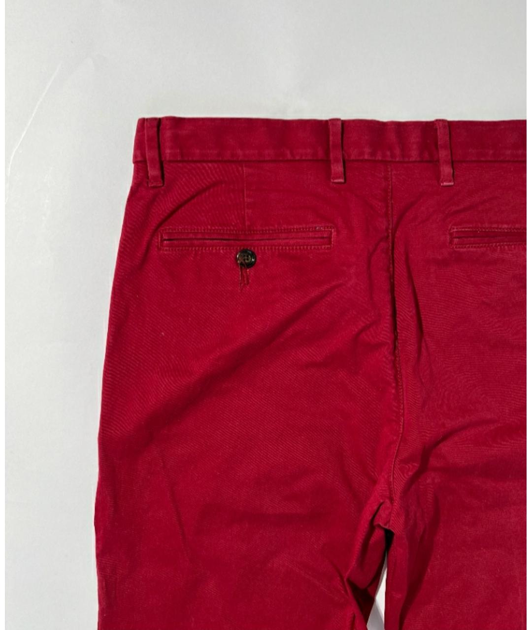 TOMMY HILFIGER Красные хлопковые брюки чинос, фото 4
