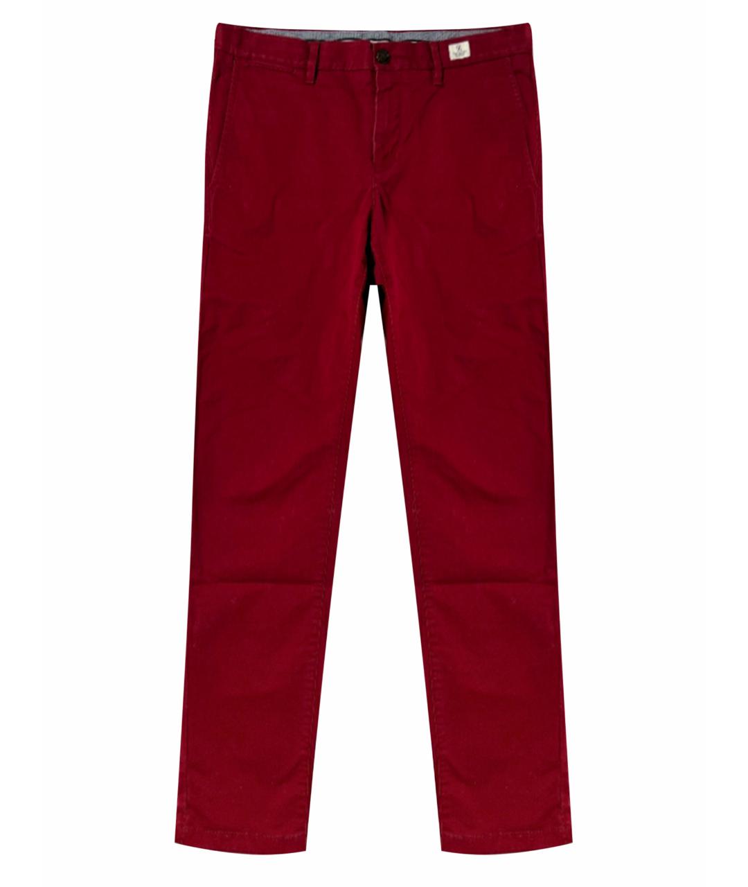 TOMMY HILFIGER Красные хлопковые брюки чинос, фото 1