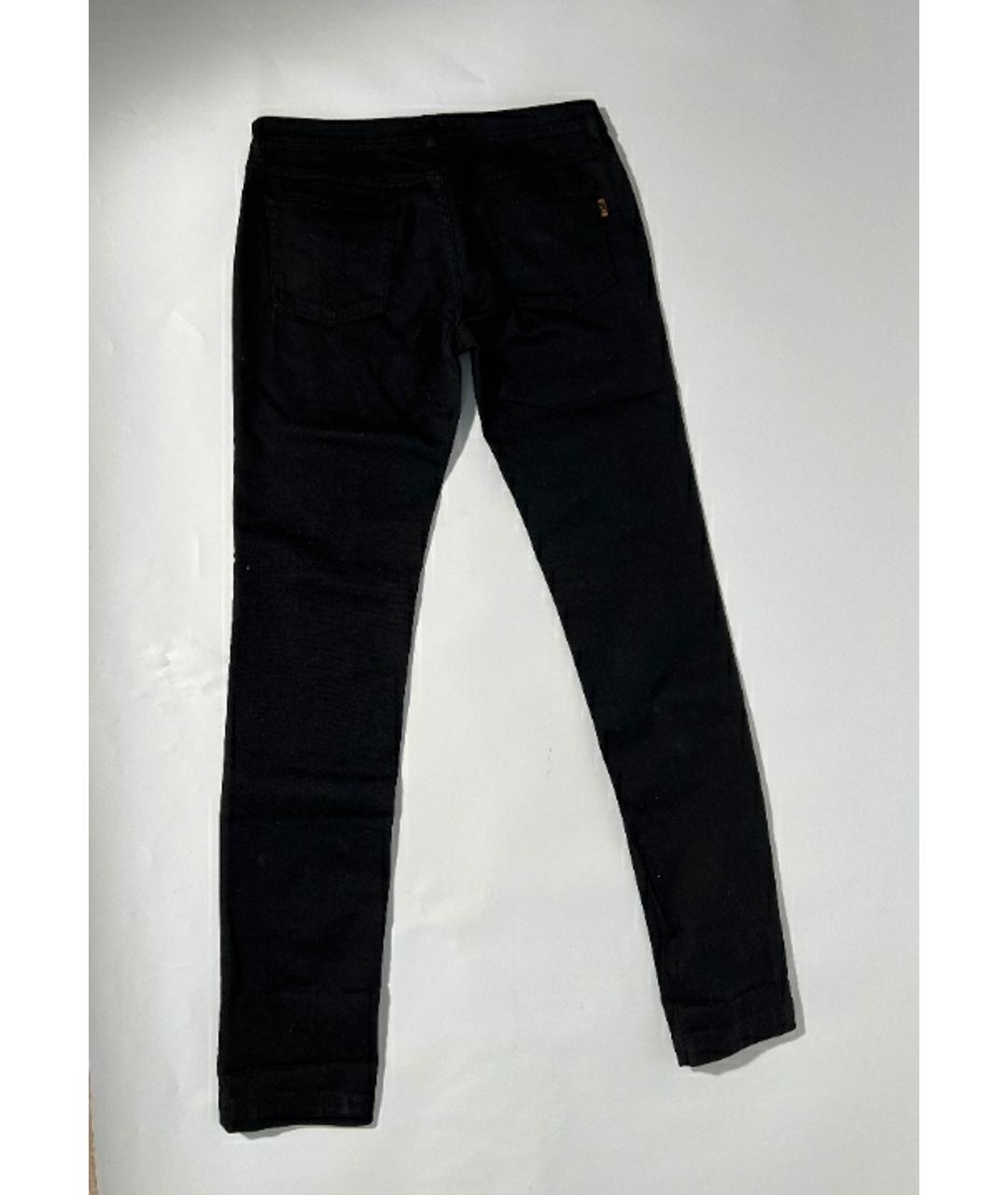 DOLCE&GABBANA Черные хлопко-полиэстеровые джинсы слим, фото 2