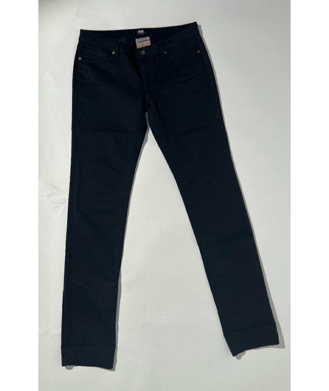 DOLCE&GABBANA Черные хлопко-полиэстеровые джинсы слим, фото 8