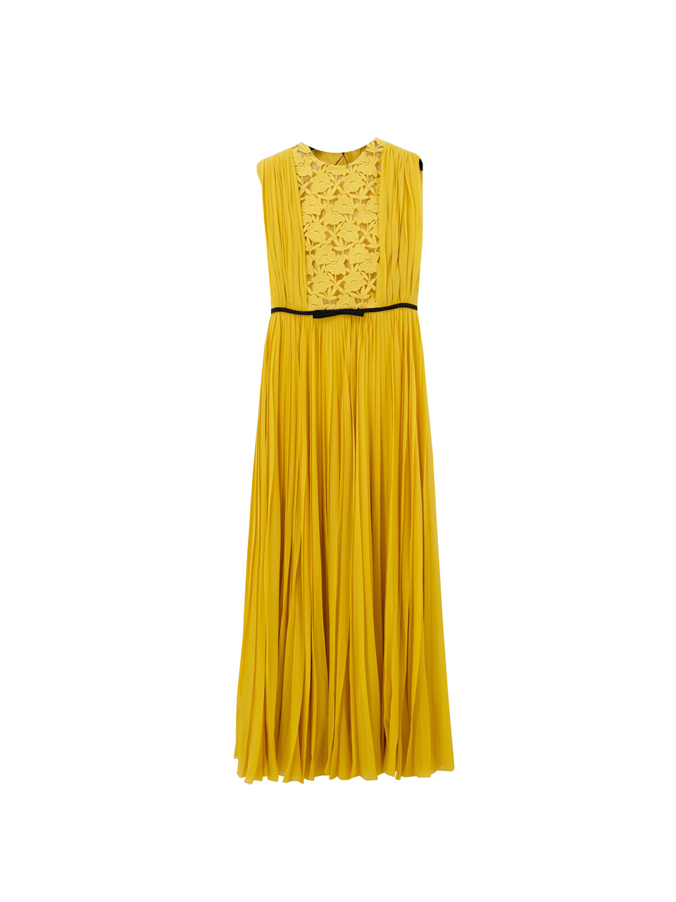 GIAMBATTISTA VALLI Желтое шелковое повседневное платье, фото 1