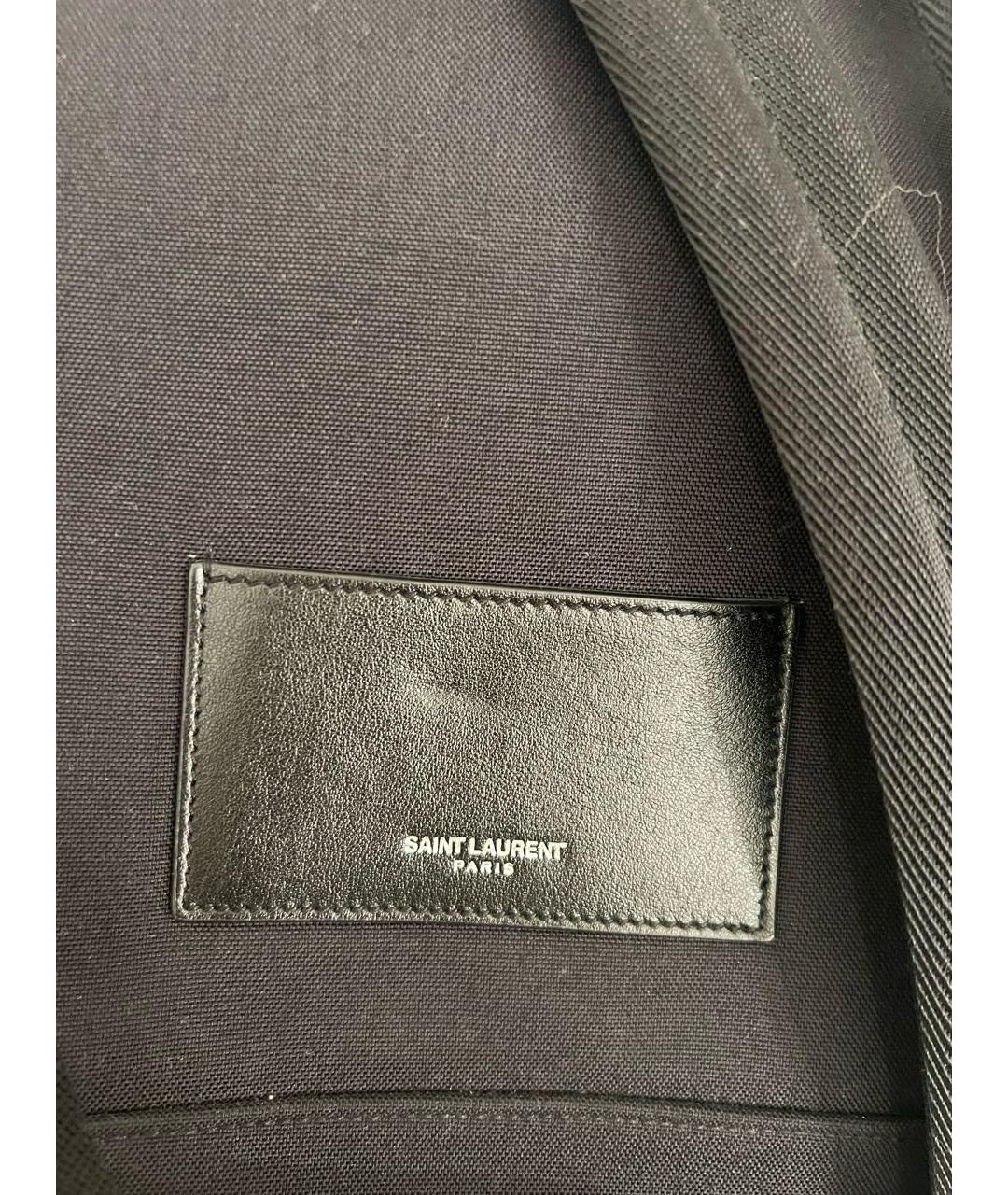 SAINT LAURENT Черный тканевый рюкзак, фото 3