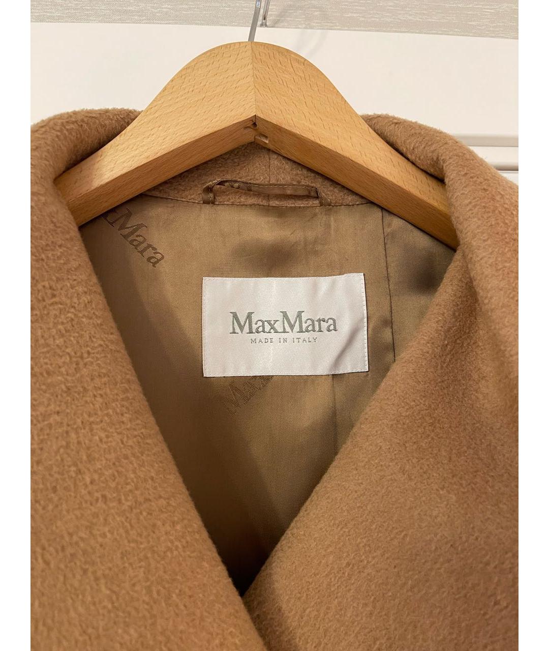 MAX MARA Коричневое шерстяное пальто, фото 3