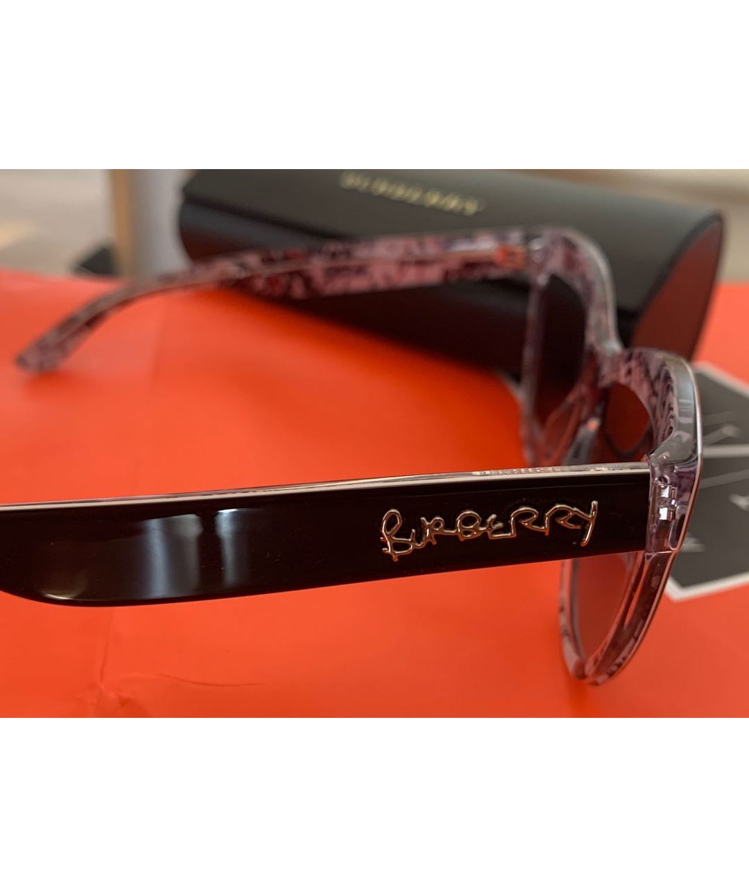 BURBERRY Черные солнцезащитные очки, фото 3