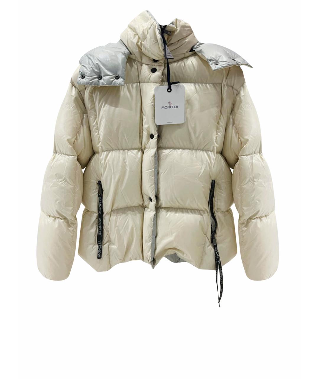 MONCLER Бежевый пуховик, фото 1