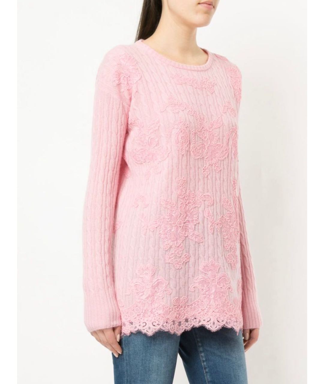 ERMANNO SCERVINO Розовый кашемировый джемпер / свитер, фото 3
