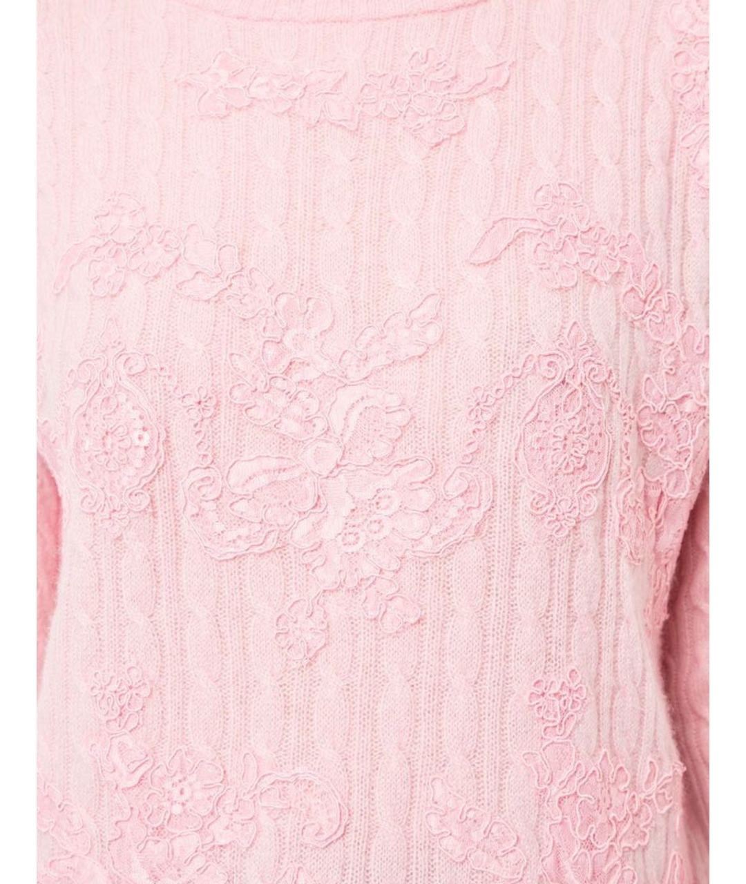 ERMANNO SCERVINO Розовый кашемировый джемпер / свитер, фото 5