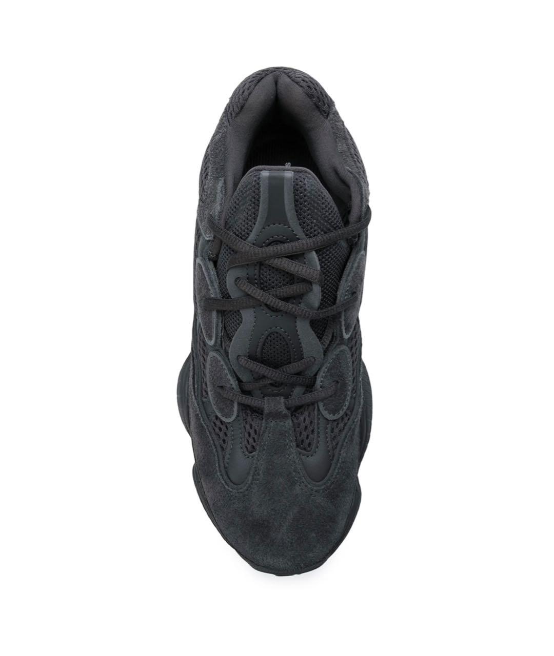 ADIDAS YEEZY Черные текстильные низкие кроссовки / кеды, фото 2