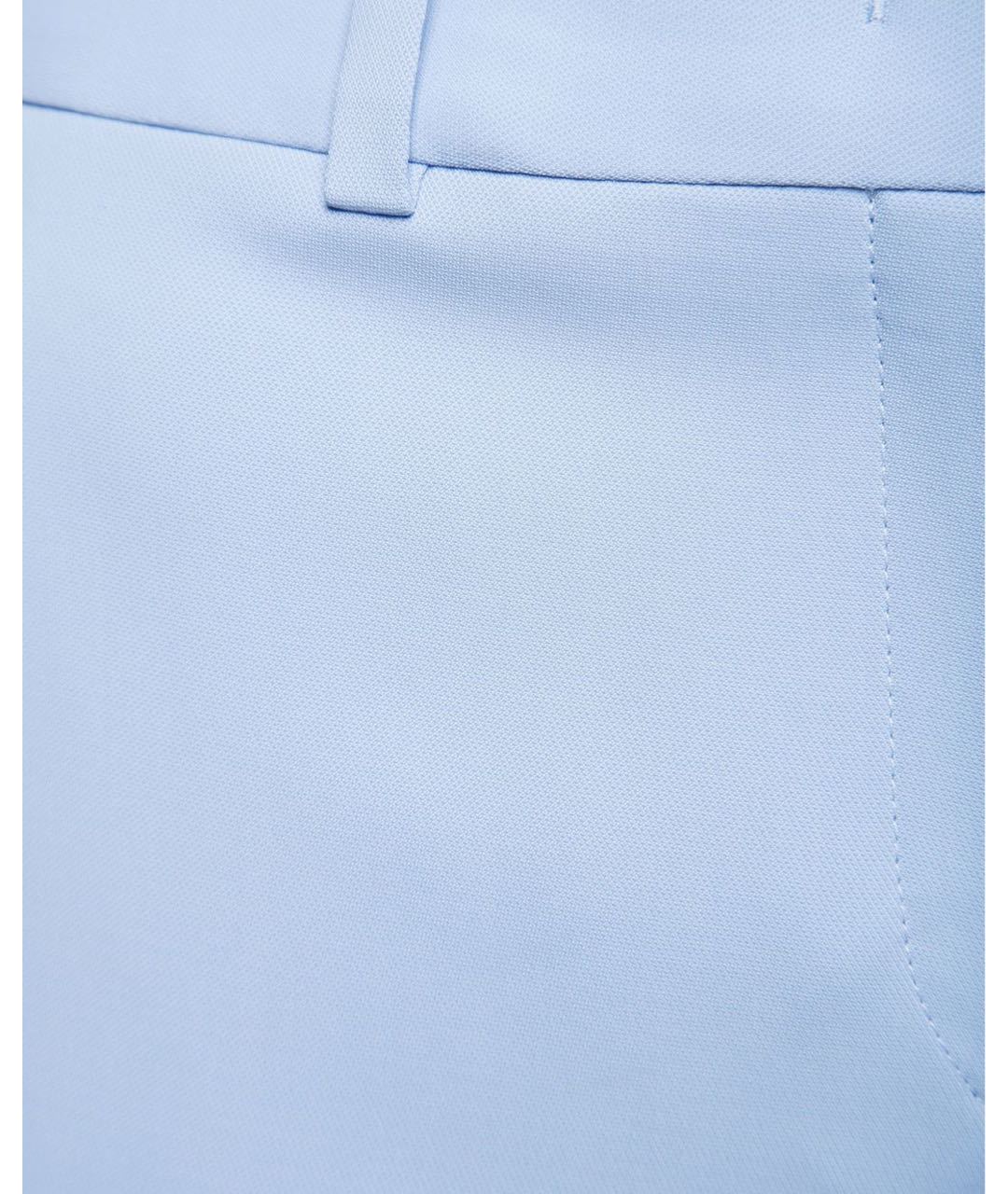 ERMANNO SCERVINO Голубые вискозные брюки узкие, фото 5