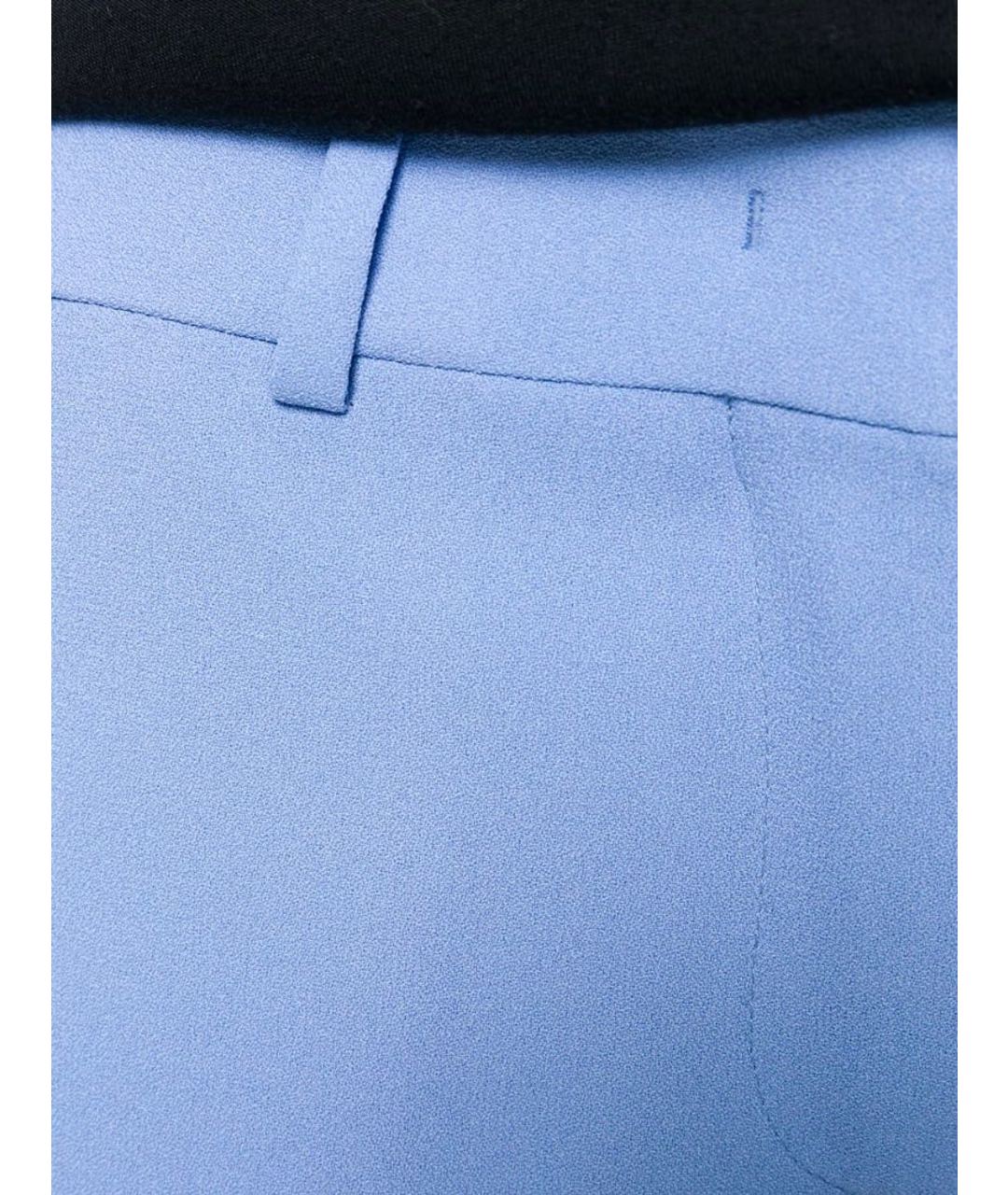 ERMANNO SCERVINO Голубые ацетатные брюки узкие, фото 5