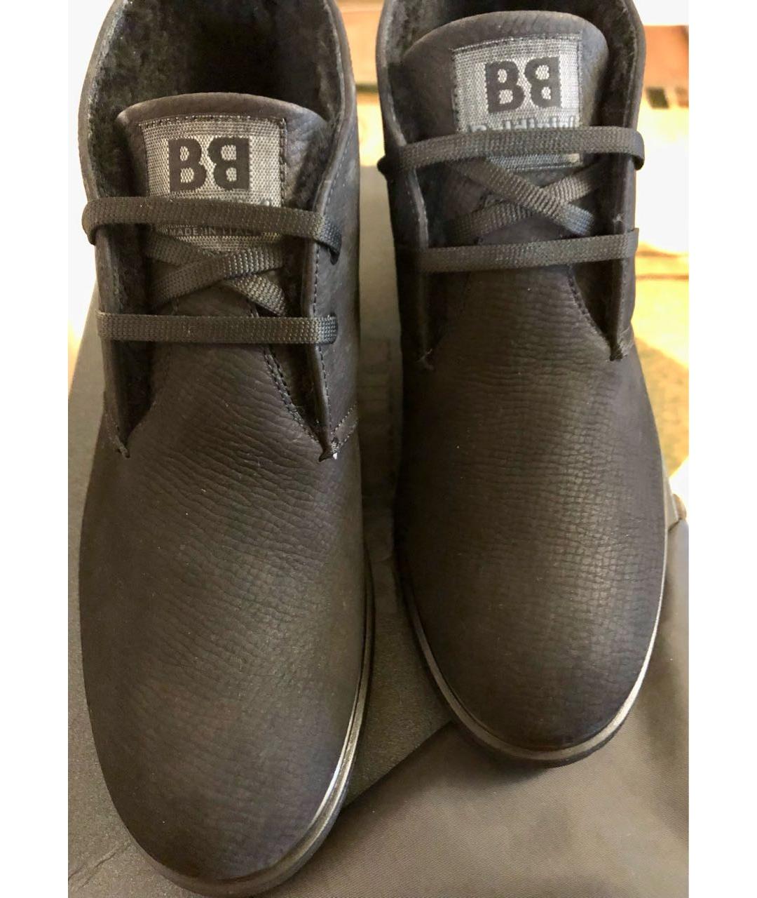 BALDININI Черные замшевые высокие ботинки, фото 2