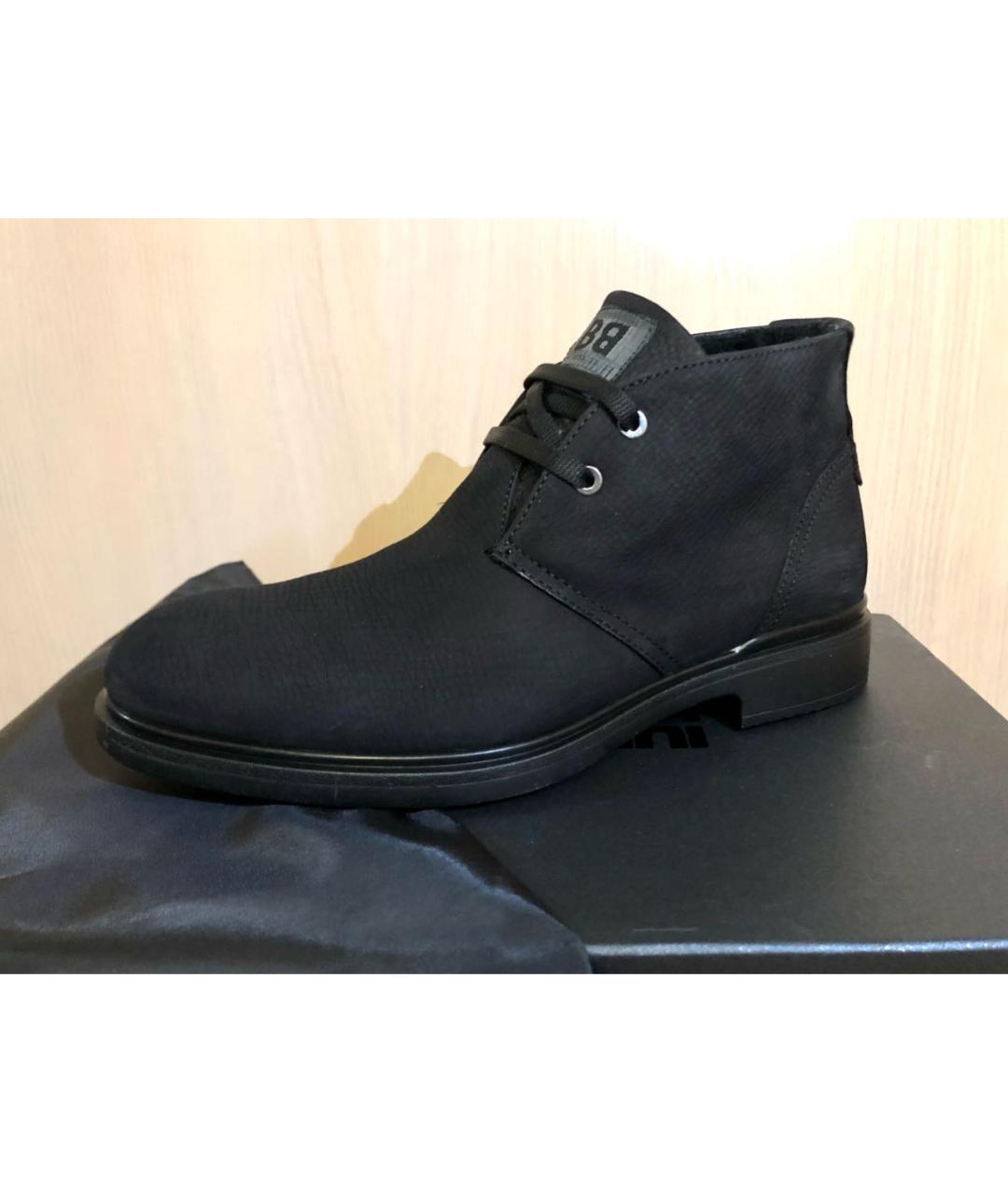BALDININI Черные замшевые высокие ботинки, фото 6