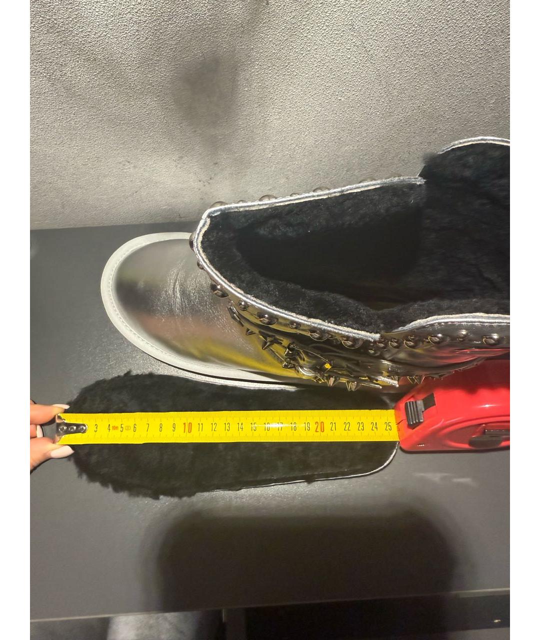 PHILIPP PLEIN Серебряные полусапоги, фото 7