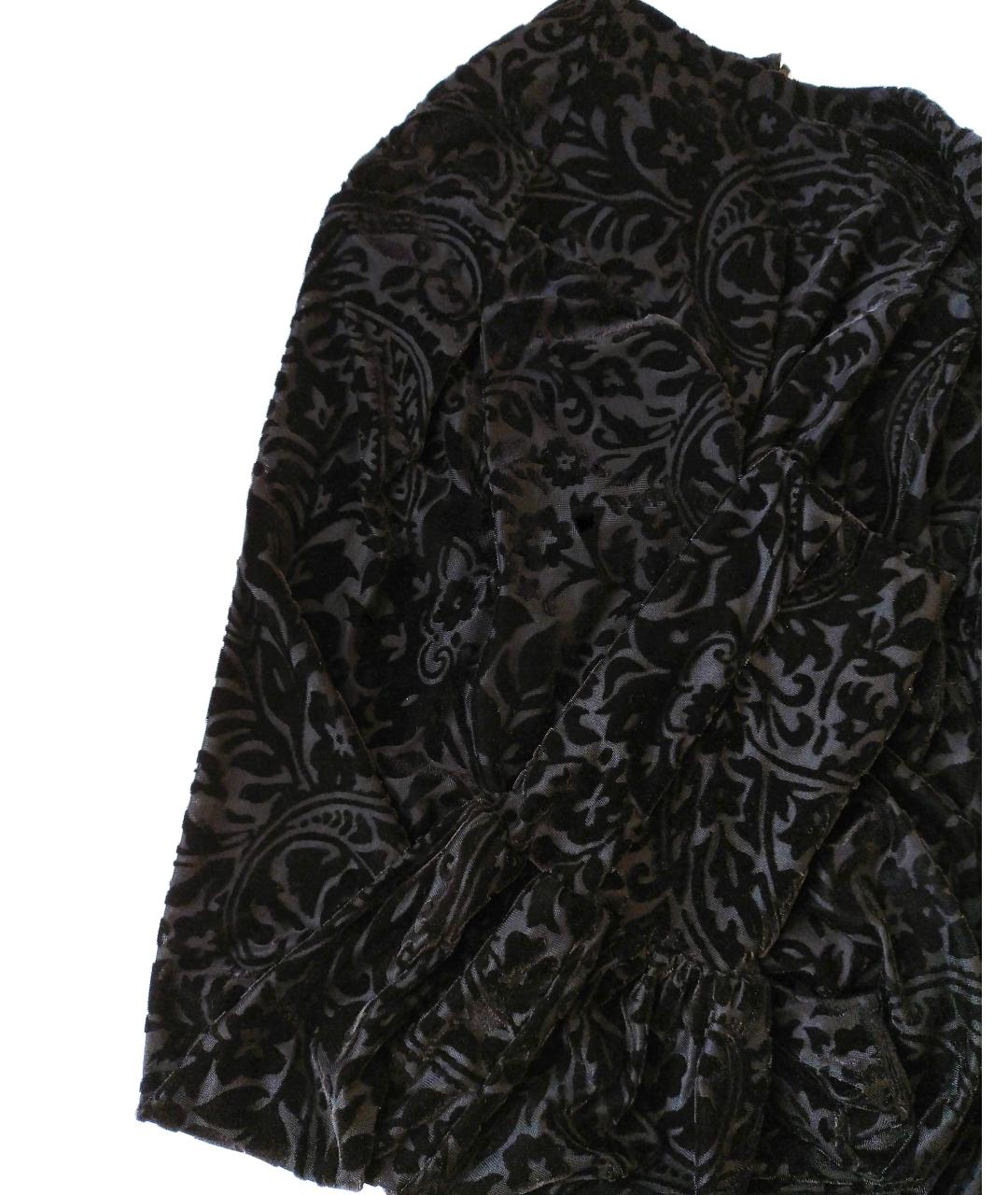 RALPH LAUREN Черная бархатная блузы, фото 6