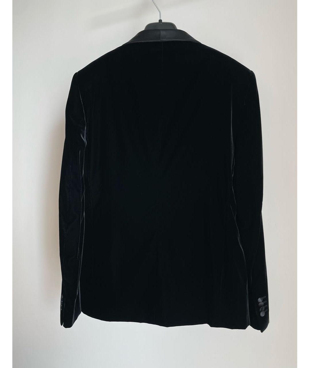 GIORGIO ARMANI Черный бархатный пиджак, фото 2