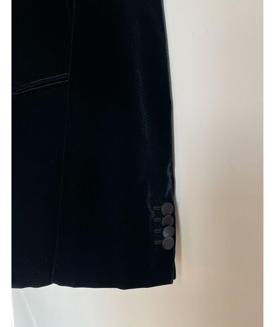 GIORGIO ARMANI Черный бархатный пиджак, фото 4