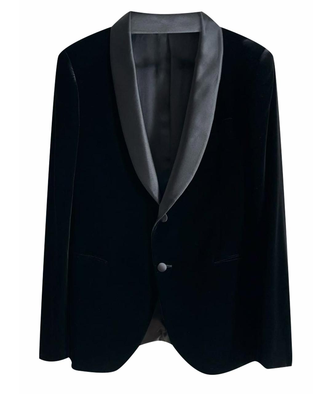 GIORGIO ARMANI Черный бархатный пиджак, фото 1