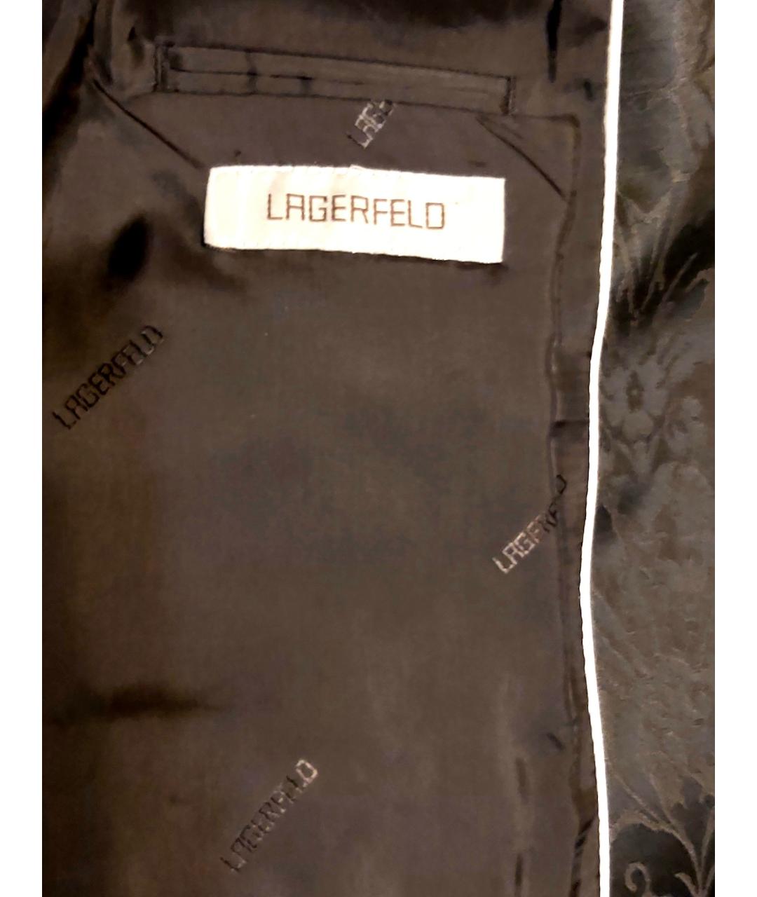 KARL LAGERFELD Черный шерстяной пиджак, фото 5