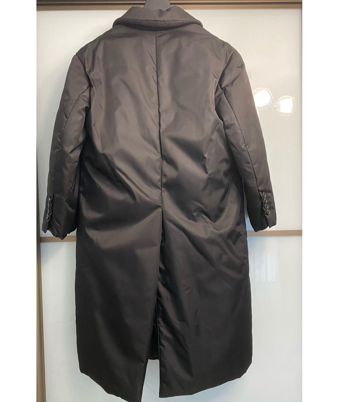 PRADA Черное полиэстеровое пальто, фото 5