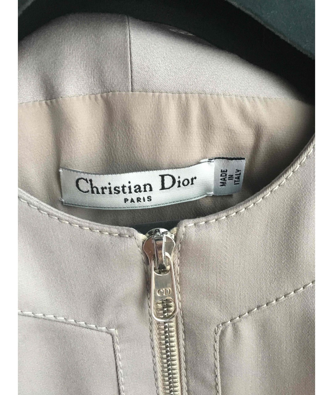 CHRISTIAN DIOR PRE-OWNED Серое шерстяное повседневное платье, фото 3