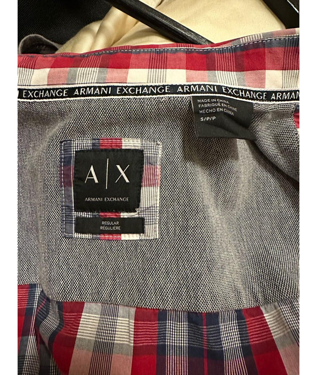 ARMANI EXCHANGE Мульти хлопковая кэжуал рубашка, фото 7