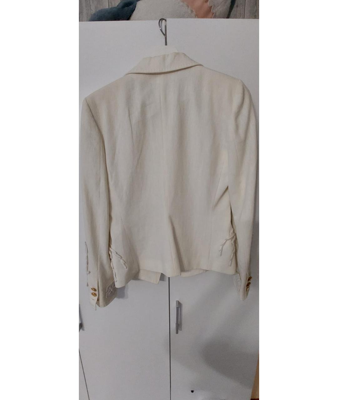 ROBERTO CAVALLI Белый ацетатный жакет/пиджак, фото 2