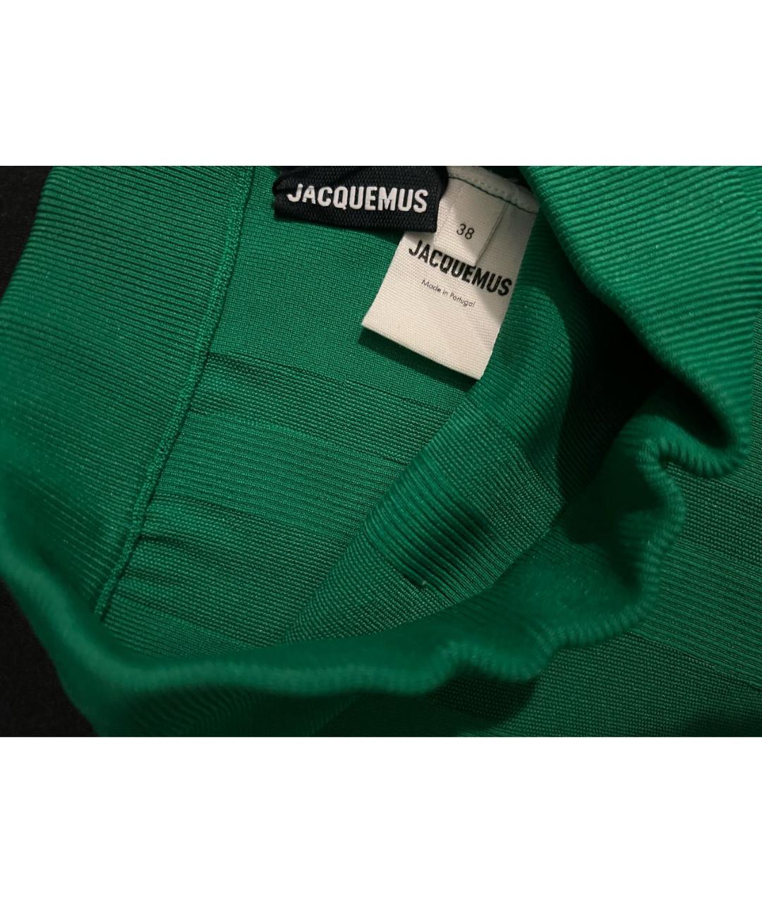 JACQUEMUS Зеленые полиамидовые шорты, фото 2