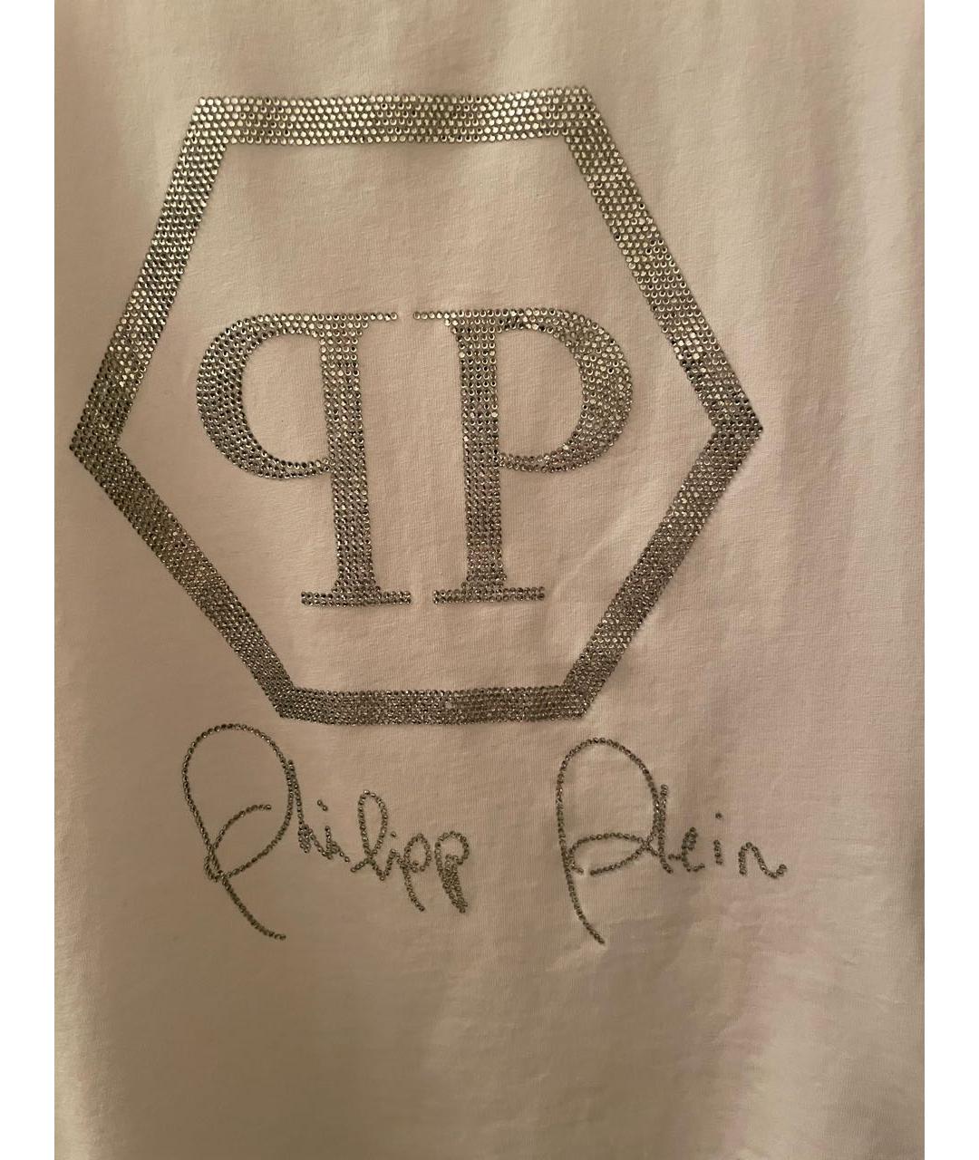 PHILIPP PLEIN JUNIOR Белый хлопковый детская футболка / топ, фото 3