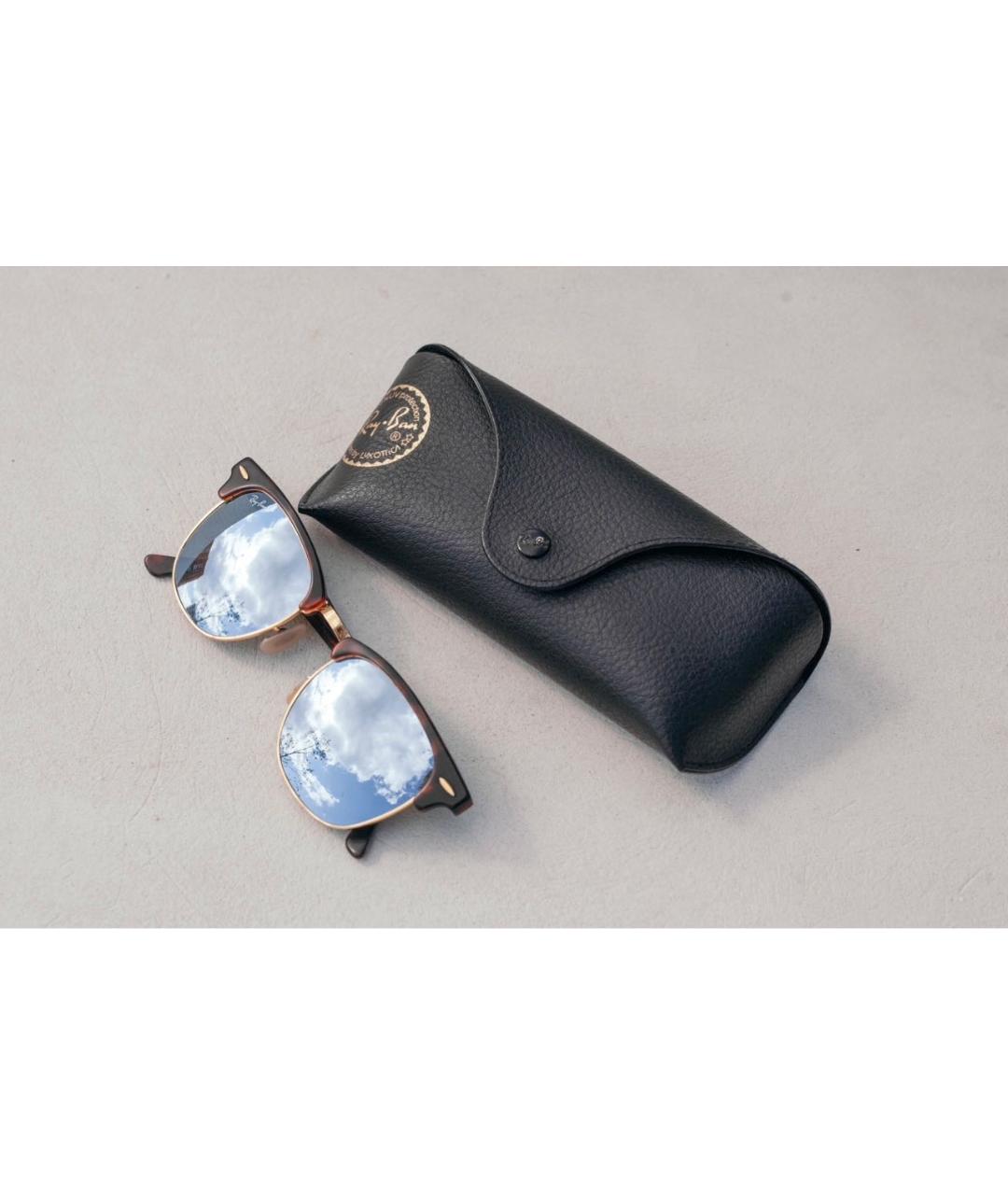 RAY BAN Голубые пластиковые солнцезащитные очки, фото 4