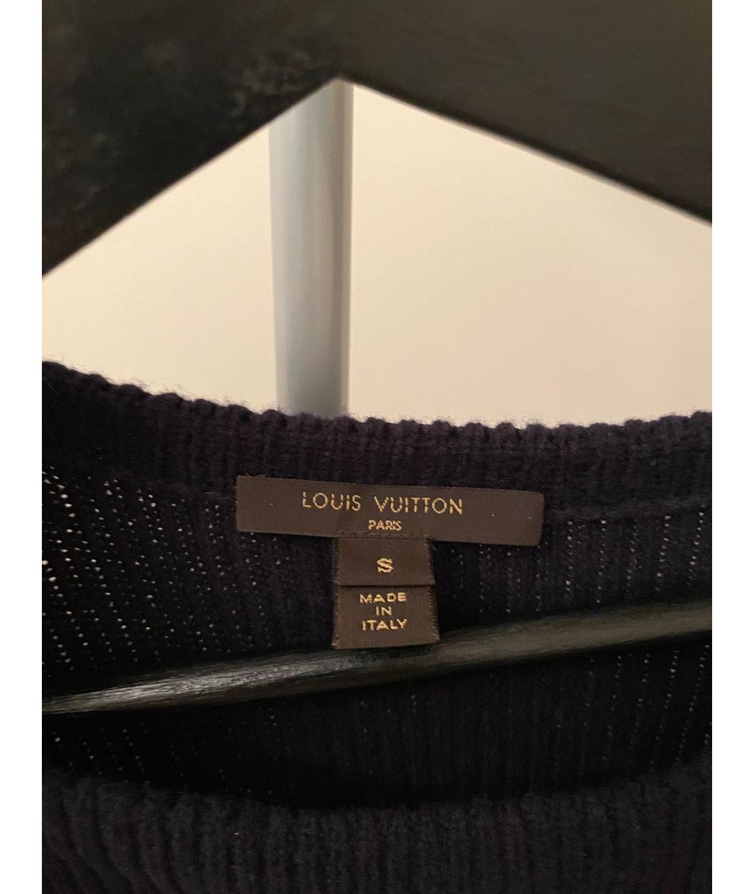 LOUIS VUITTON Синее шерстяное повседневное платье, фото 6